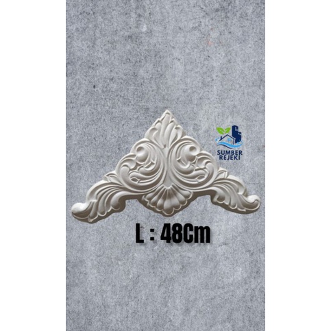 Lis/List Profil Gypsum Plafon,Motif Siku Sedang