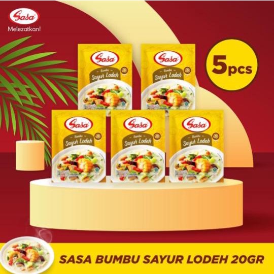 Sasa Bumbu Sayur Lodeh 20gr - 5pcs