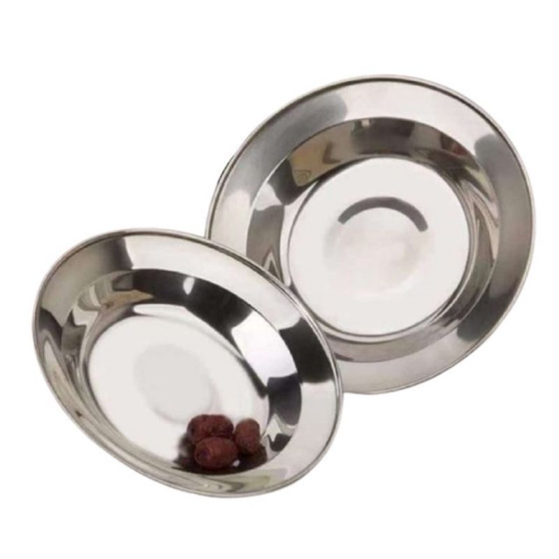 piring makan stainless 24 cm /bj