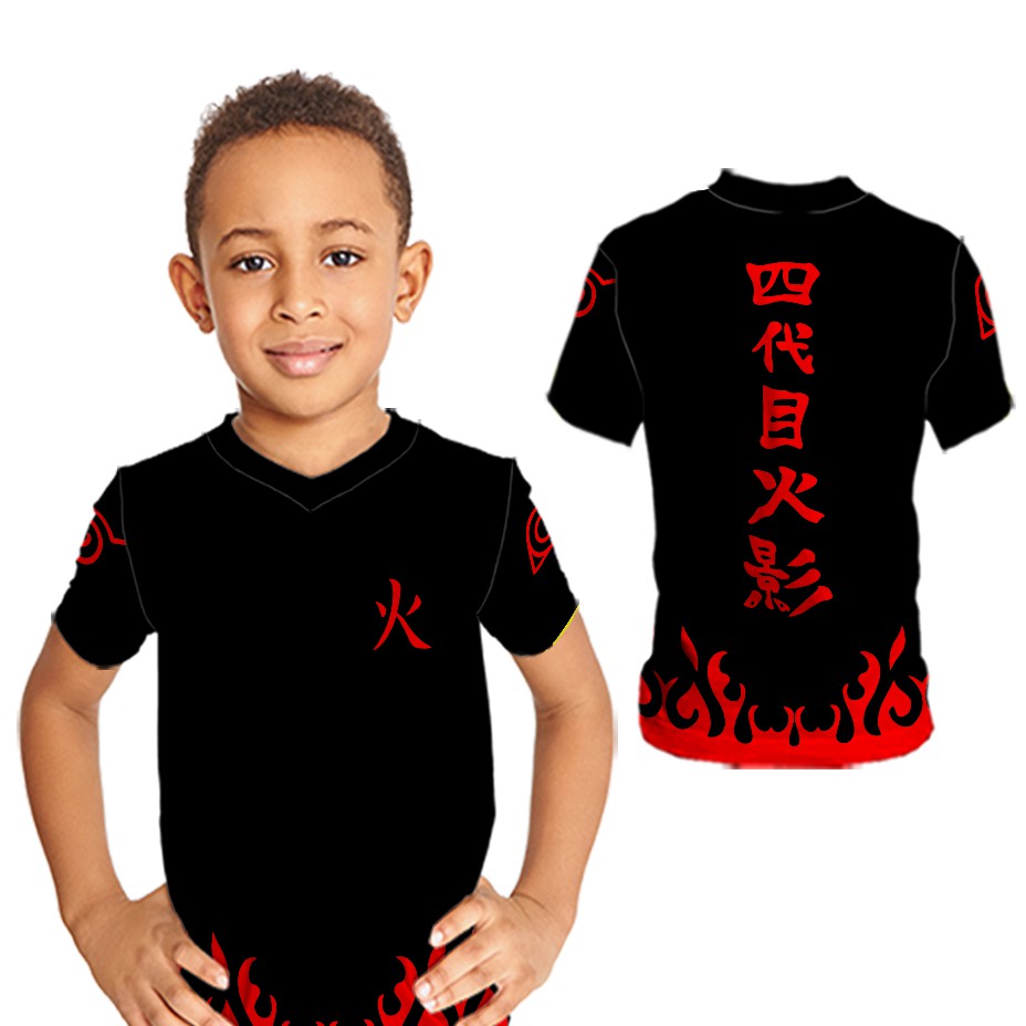 NARUTO - Baju Jersey Kaos naruto hokage Anak Laki-Laki PRINTING Free Name