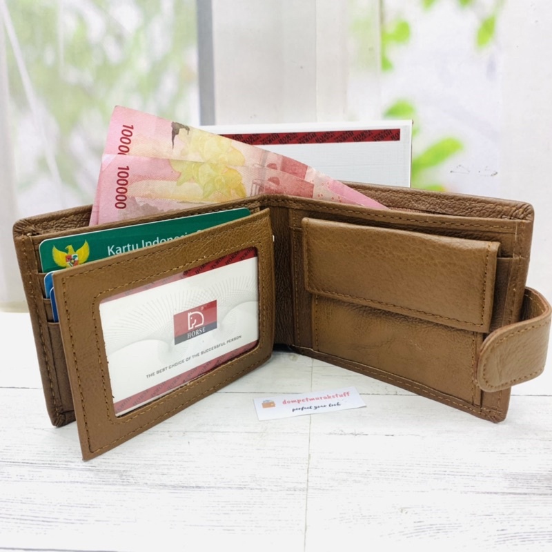 COD DOMPET IMPERIAL HORSE BAHAN KULIT ASLI. Dompet Imperial Horse Ukuran Mini Kancing.