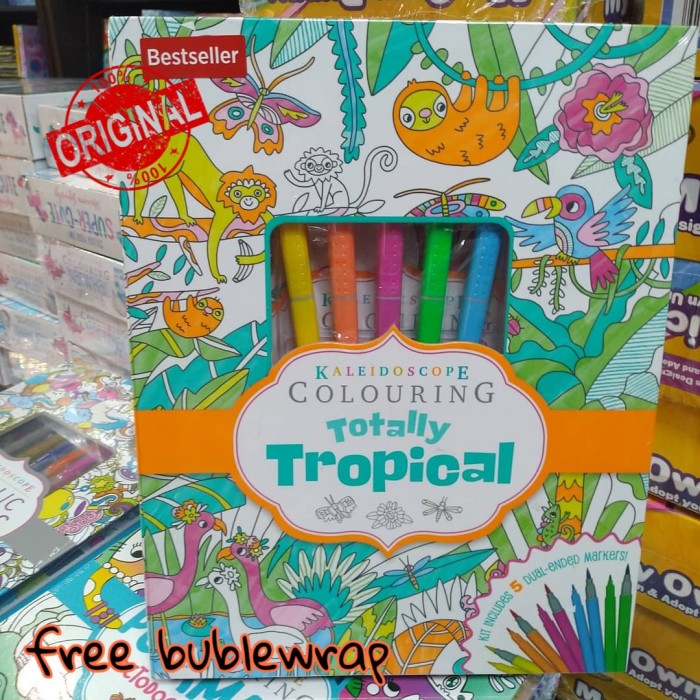 

Colouring Book : Kaleidoscope Colouring Totally Tropical Marker