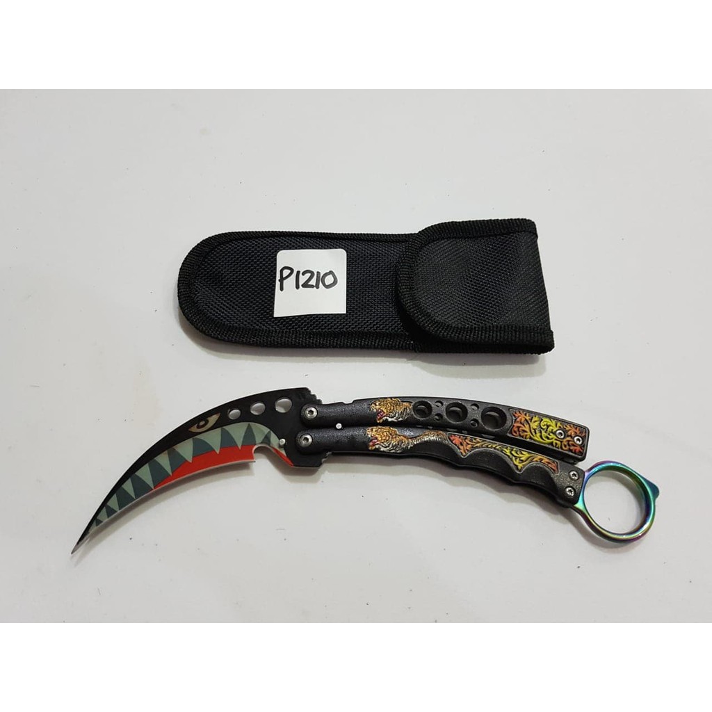 Super Promo! PISAU LIPAT BALI SONG P1210 FOLDING KNIFE KNIVE STAINLESS BELADIRI Murah!