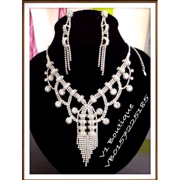 Kalung + Anting Pesta -- Wedding Necklace Set