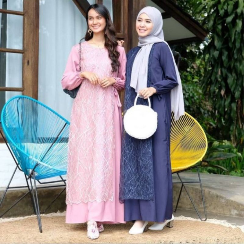 SAHARA DRESS LEBARAN / BUSUI FRIENDLY / DRESS KONDANGAN / DRESS PESTA