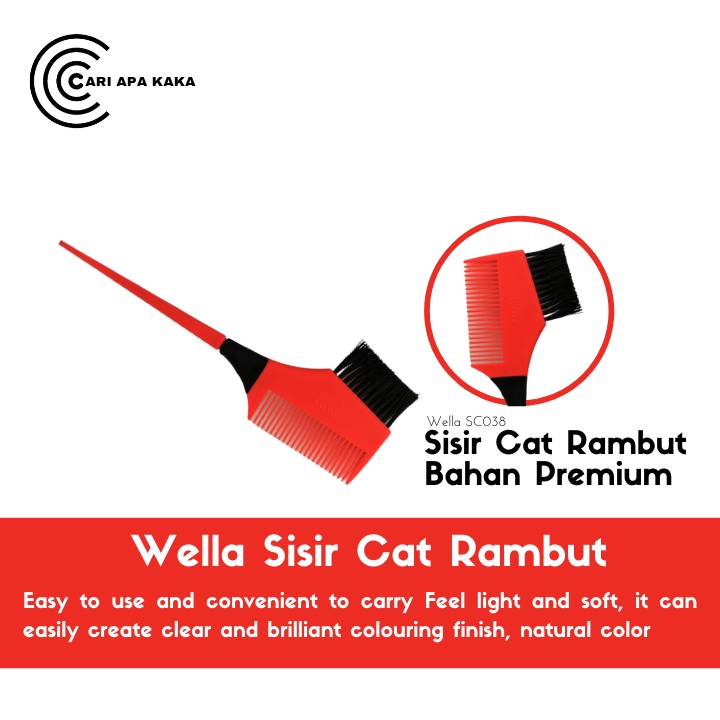 Wella Sisir Cat Rambut Semir rambut