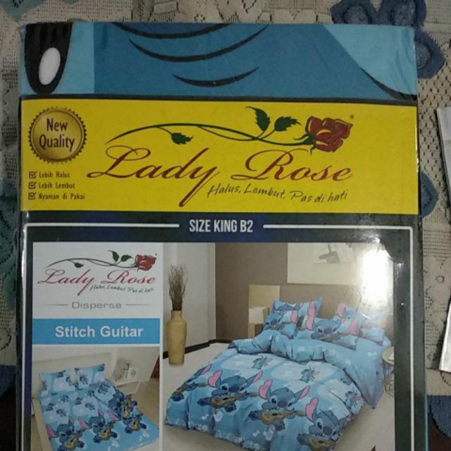 Lady Rose Sprei King Bantal 2 - Stitch Guitar