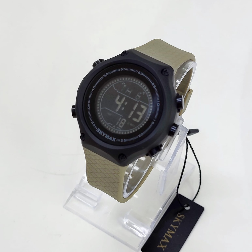 Grosiran Jam Tangan Unisex Skymax 181062BY Digital Strap Rubber Include Box Jam Tangan (COD)