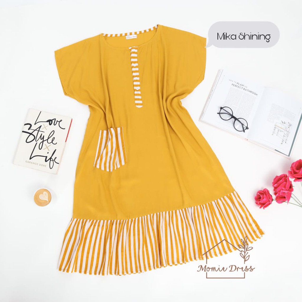 MAMA SERIES MIKA || Home Dress Pendek Original by Momie Dress