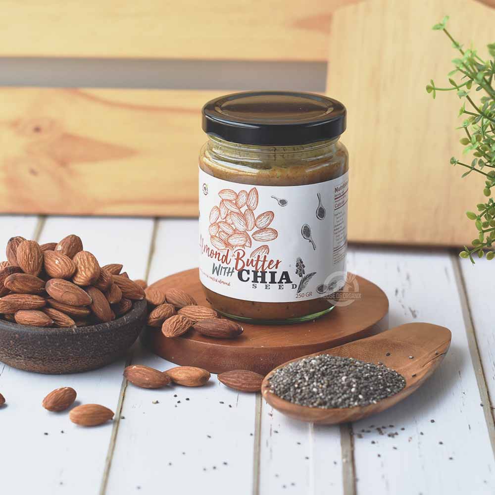 House Of Organix Almond Butter with Chia Seeds 250 Gr