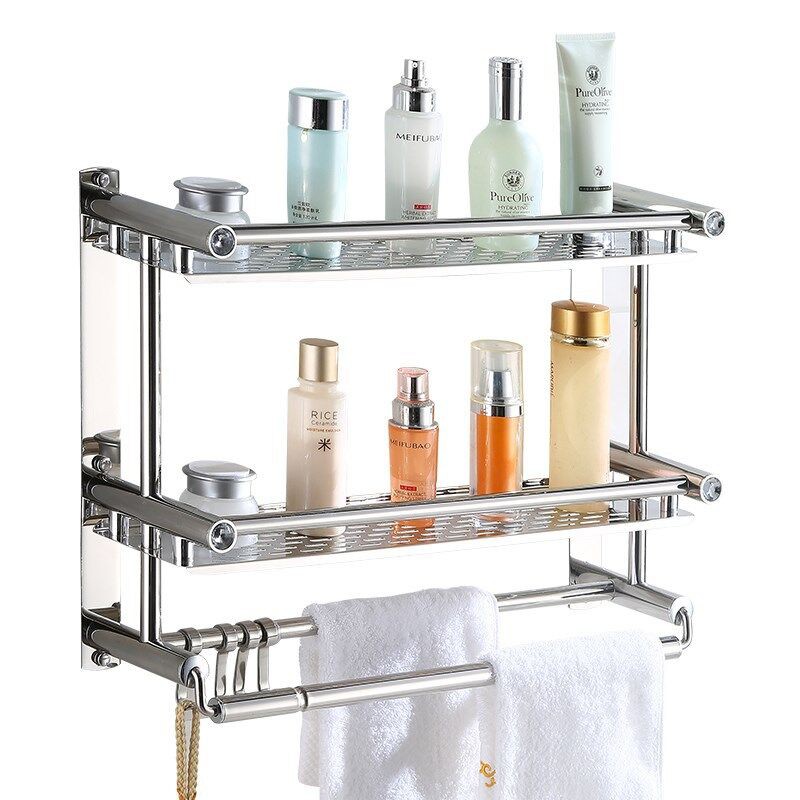 NM662 Rak Kamar Mandi Stainless Steel Rak Gantung NM662 Rak Kamar Mandi Stainless Steel Rak Gantung