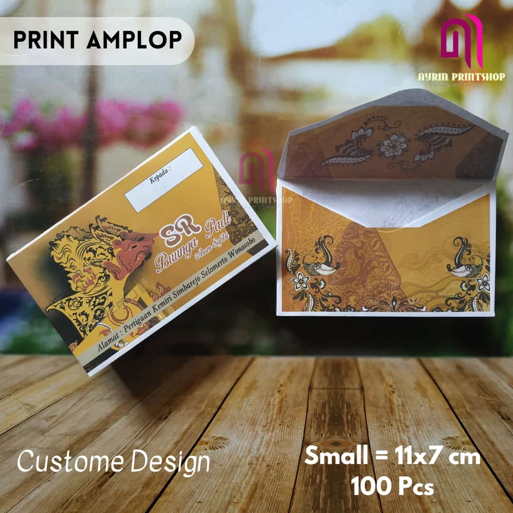 

Amplop motif custome