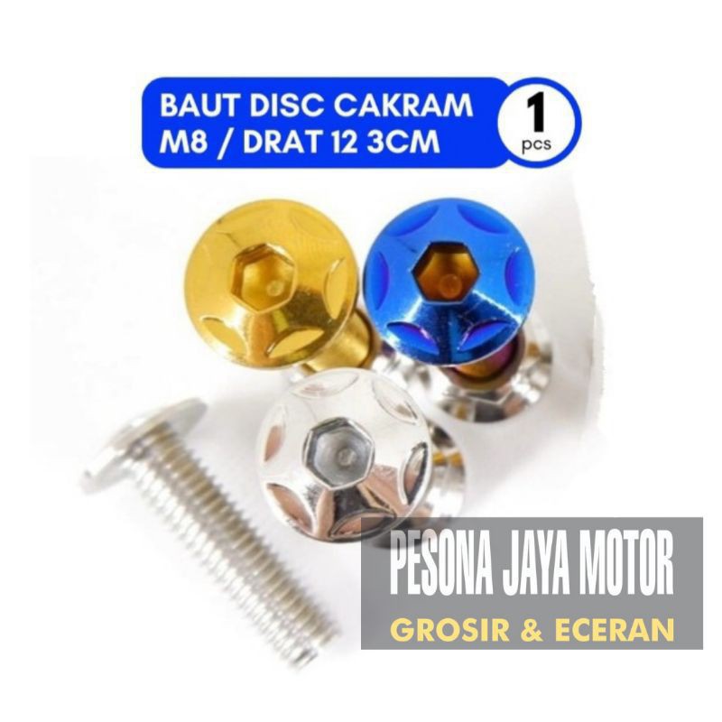 Baut Cakram Baut Probolt Piringan Cakram Universal Yamaha,Honda,Suzuki,Kawasaki