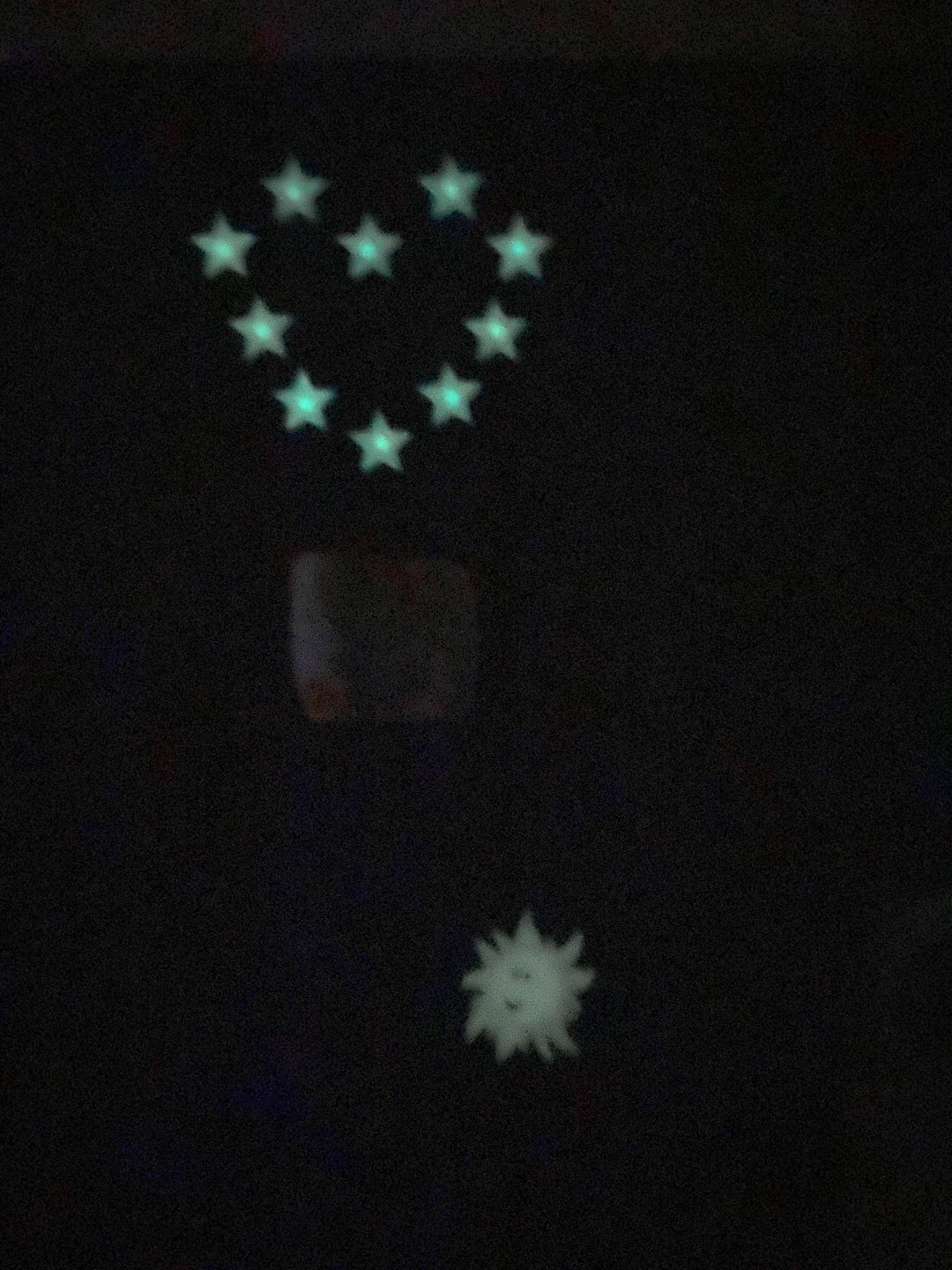 Stiker Bintang Glow In The Dark  100 Pcs