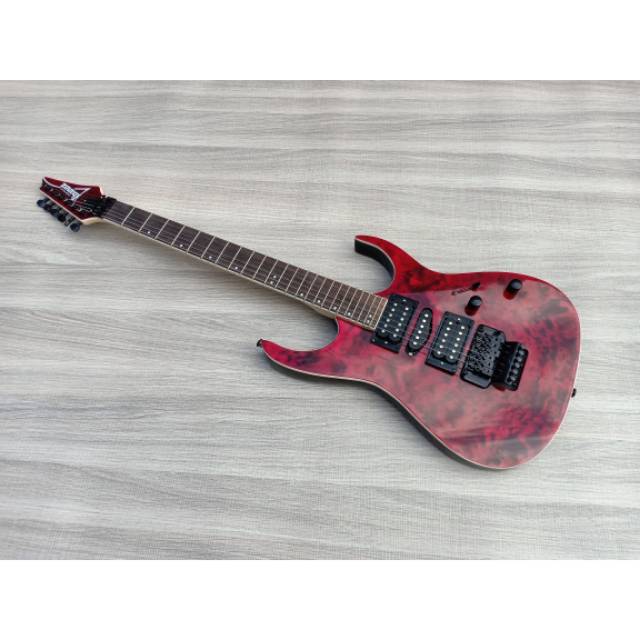 Gitar Ibanez Premium Merah Part Chrome