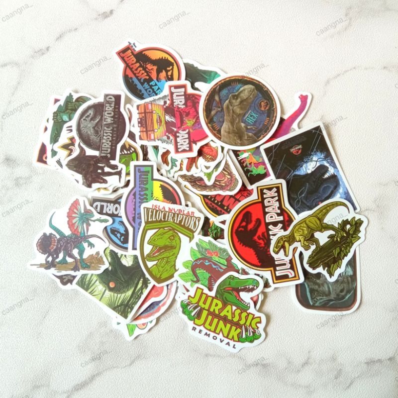 

(CA-04) 1pcs stiker jurassic park / sticker jurassic park / sticker dinosaurus / sticker hp laptop / sticker tumblr