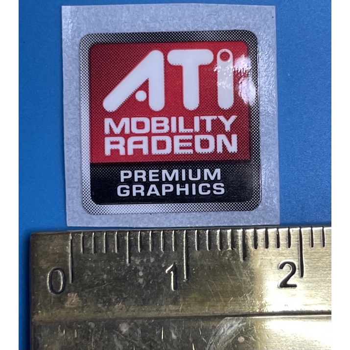 Sticker stiker logo ATI Radeon Mobility ori