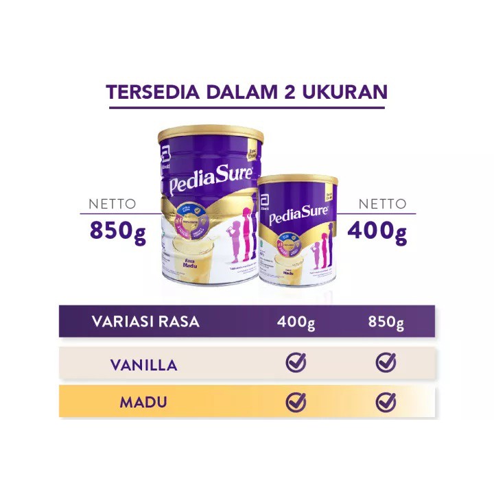 Pediasure 850 gr - Susu Formula Pertumbuhan Anak