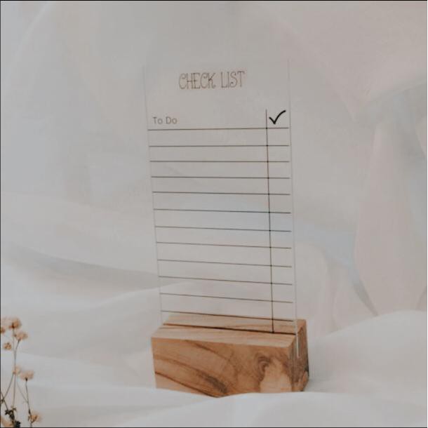 

Acrylic planner to do list / monthly planner / weekly planner