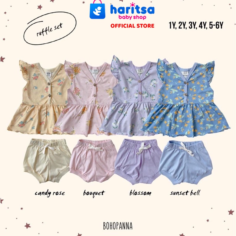 BOHOPANNA - RUFFLE SET - Setelan Anak Perempuan