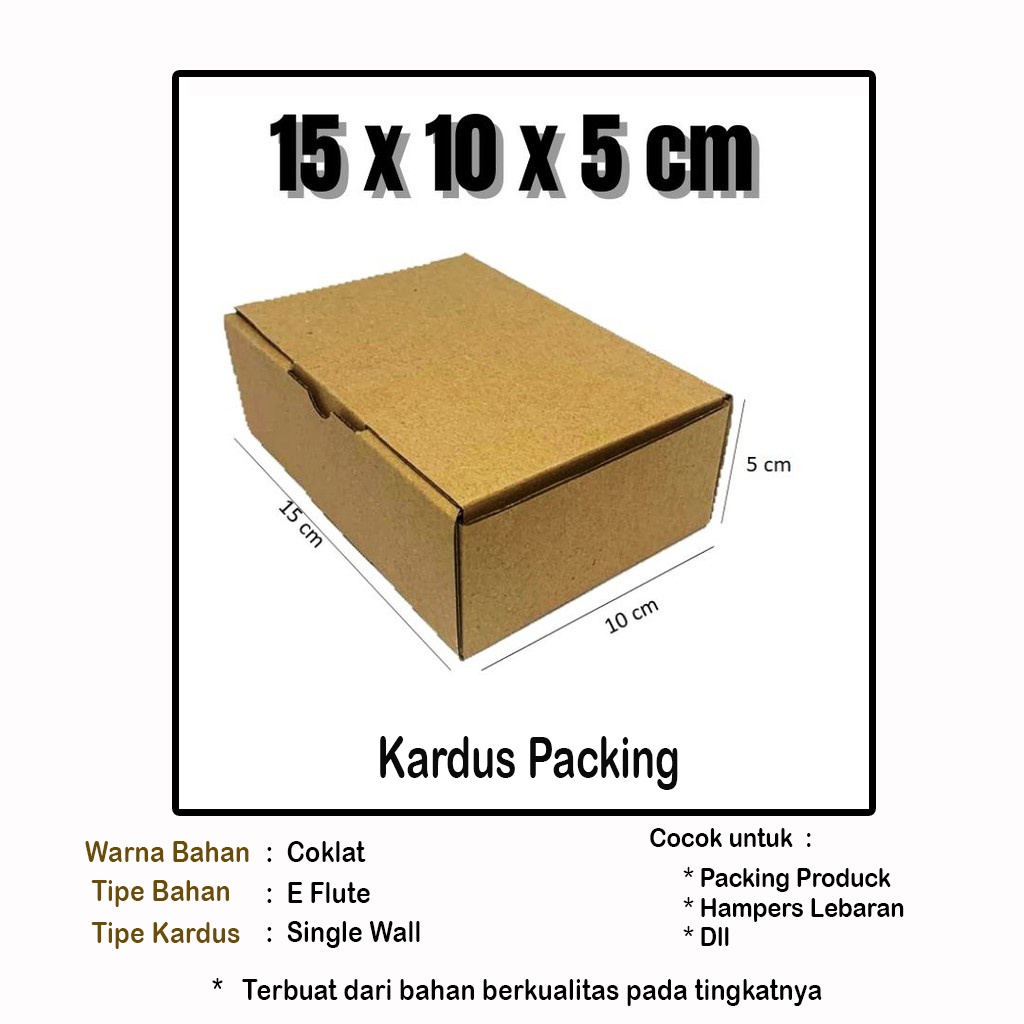 

Kardus Packing 15x10x5 cm | Box Kemasan | Box Produck | Box Hampers | Kardus Packing