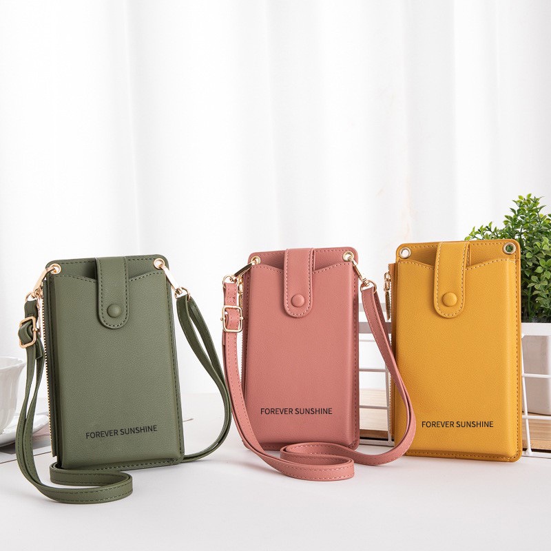 Tas Handphone Wanita Tas Selempang Cewek Tas HP Perempuan Import Tas Kecil Mini Fashion Kulit Premiu