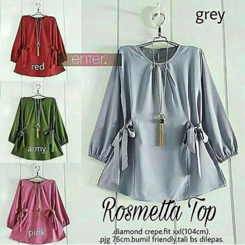 Rosmetta top atasan wanita fashion remaja