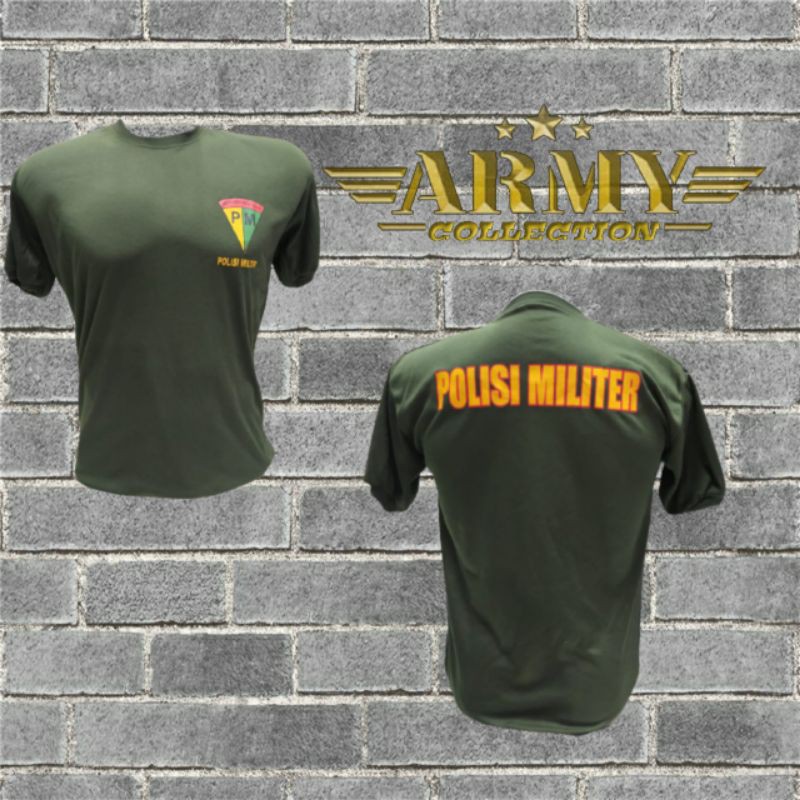 KAOS PDLO DRIFIT/ Kaos hijau pm/ kaos drifit pm