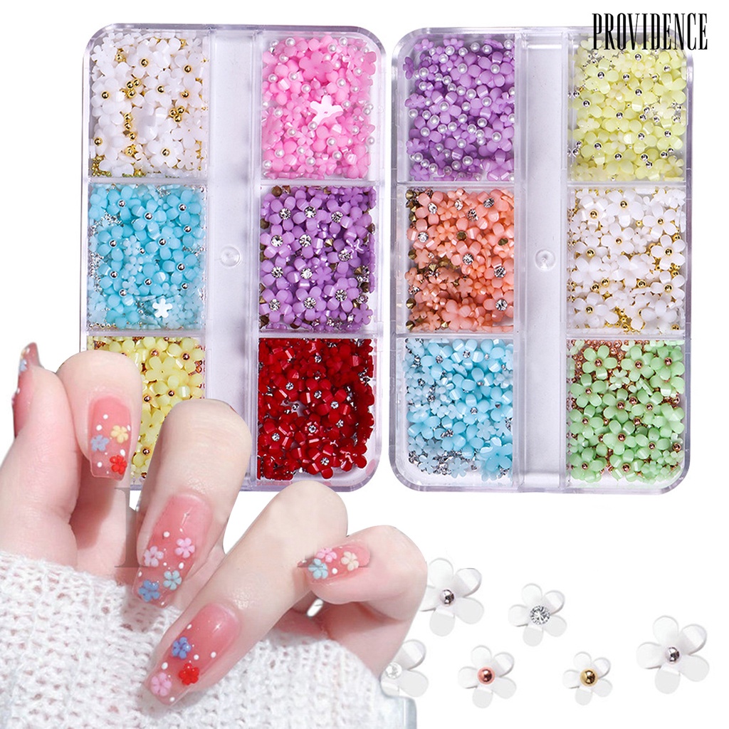 1 Set Ornamen Bunga Bahan Resin Untuk Dekorasi Nail Art