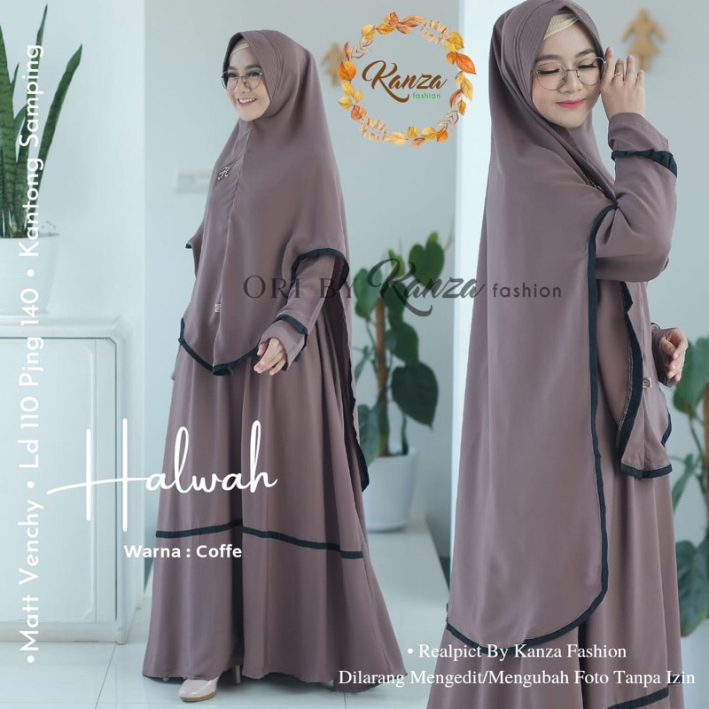 Set syari|Halwa|kanza|Gamis syari|ori kanza