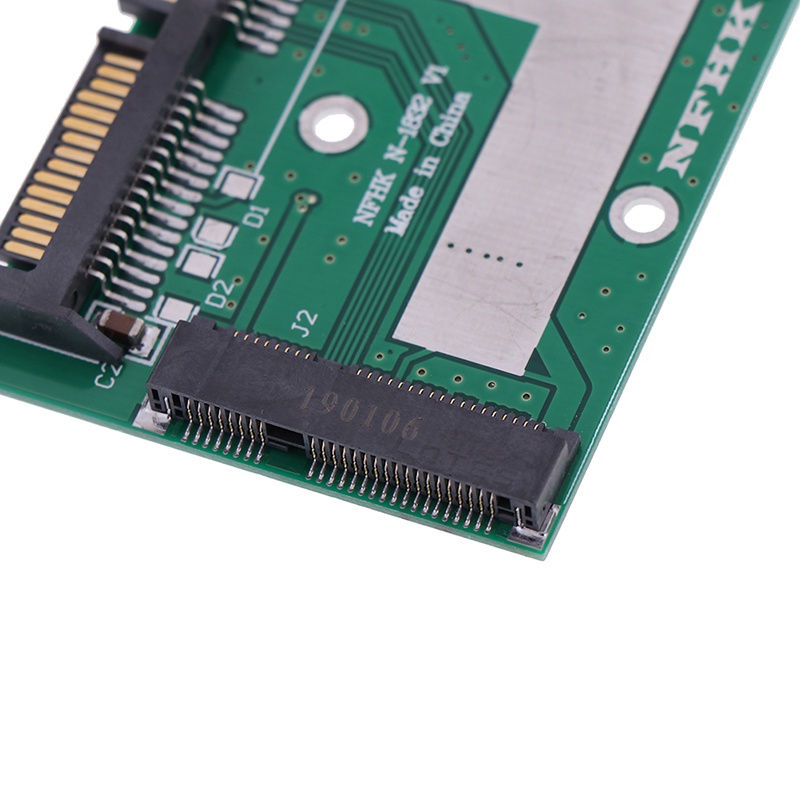 (LUCKID) Papan Modul adapter Konverter mSATA SSD Ke 2.5 &quot;SATA 6.0gps pcie