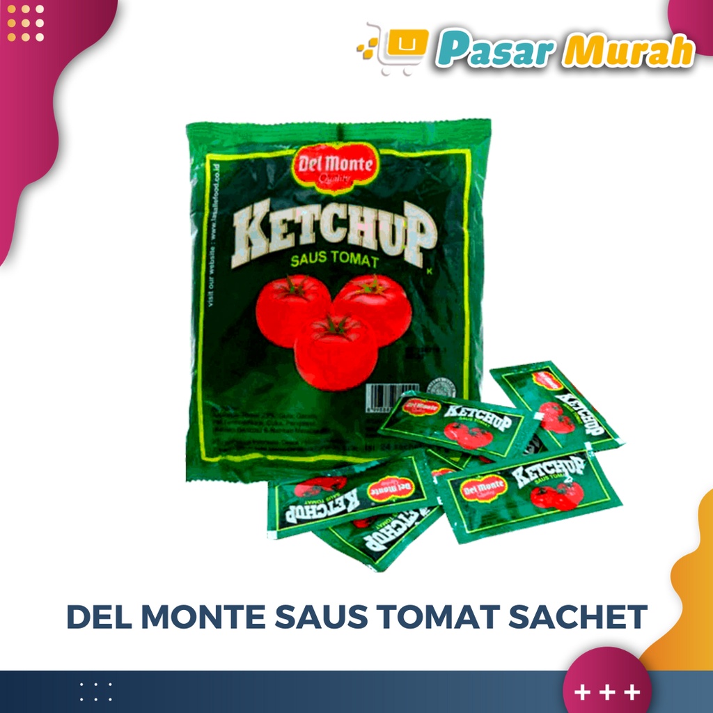 

Del Monte Saus Tomat Sachet 9 Gram Isi 24 / Pack