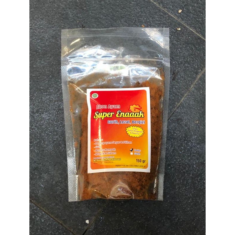 

Abon Ayam Super Enaaak Pedas Pouch 150gr