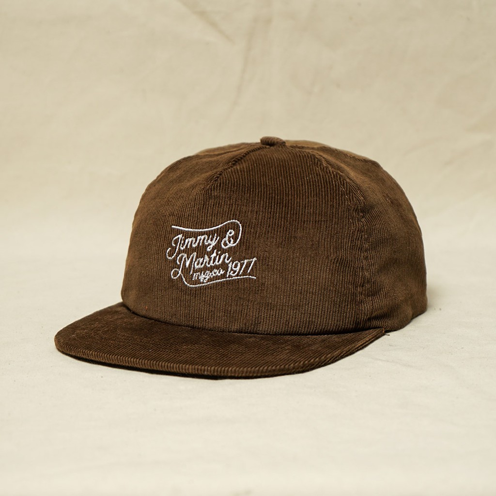 Jimmy and Martin - Classic Snapback Hat Corduroy  - Brown - TP019