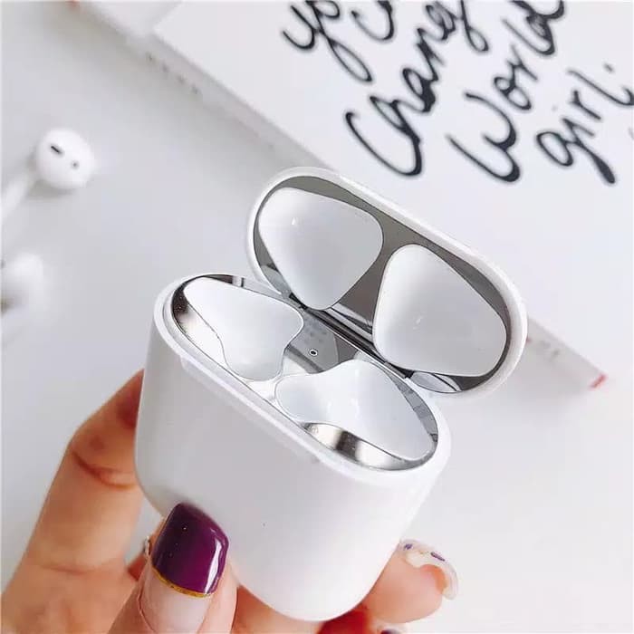 Stiker Pelindung Anti debu Dust Apple Airpods cover Airpod Glossy