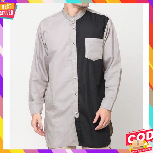 Kemko Azwad Mst - Baju Koko Rabbani Lengan Panjang - Baju Koko Rabbani Lengan Kancing - Kemko Rabban