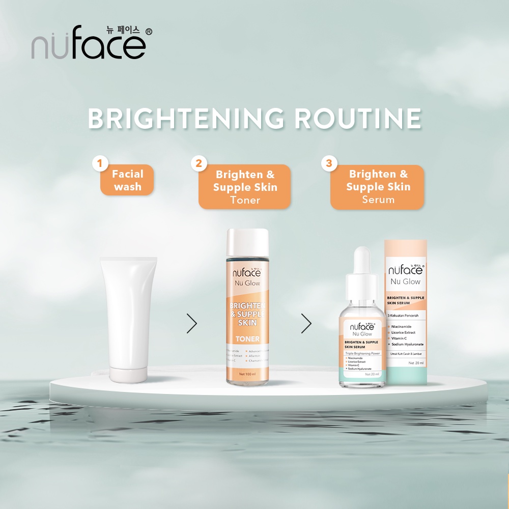 PROMO Nuface Nu Glow Brighten &amp; Supple Skin Toner (Normal to Dry Skin Toner)