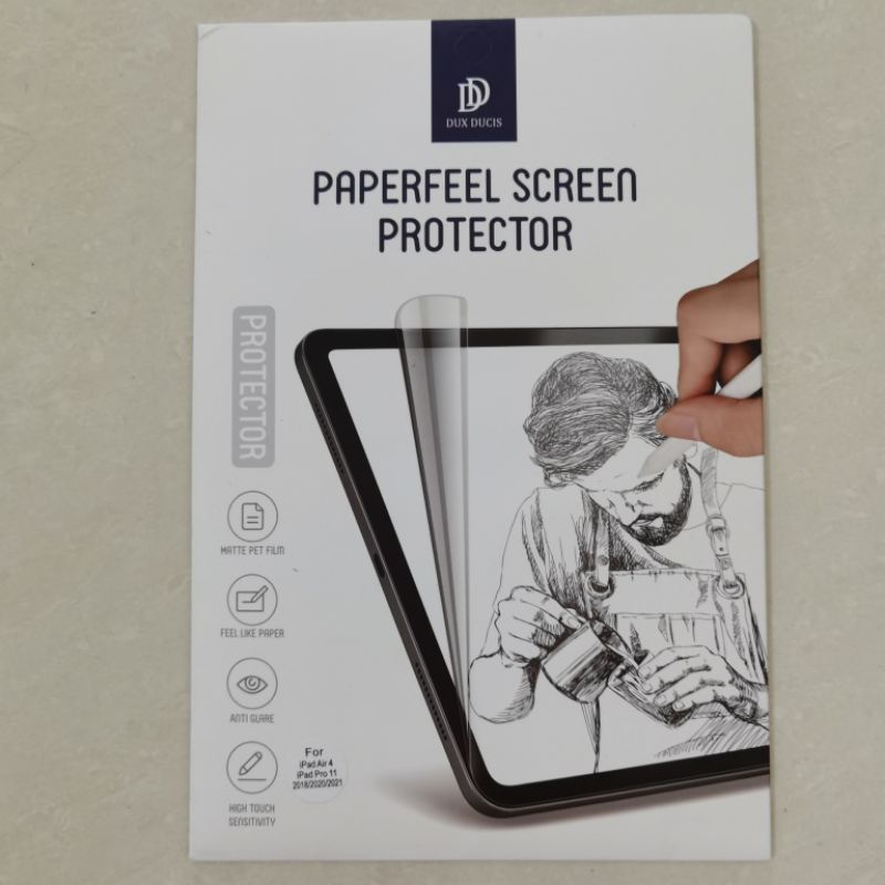 Paperfeel Screen Protector iPad Air 5 2022 / Air 4 2020 10.9 Inch / iPad Pro 11 Inch M2 2022 / M1 2021 2020 2018 Dux Ducis Paperlike Antigores