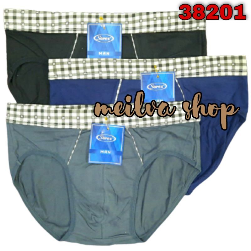 [1pc] CD SOREX 38201 | Celana Dalam Brief Cowo | Pakaian Dalam laki/Pria Sorex Man Dewasa) Premium S