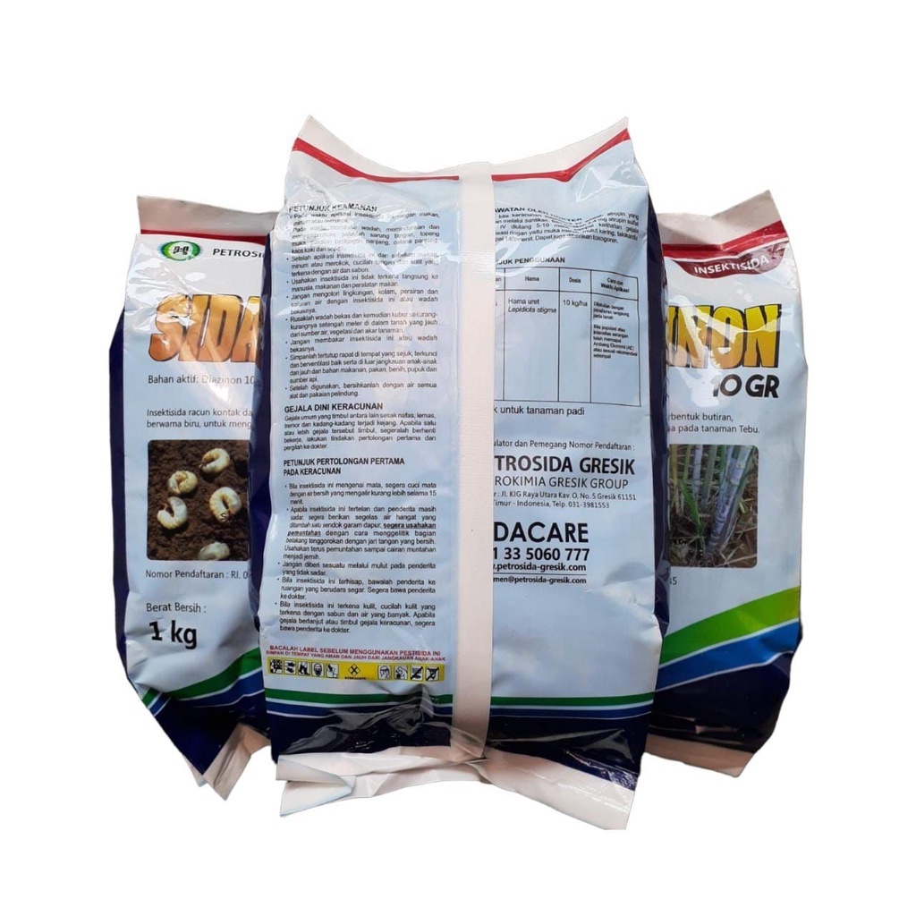 Insektisida Sidazinon 10GR Bahan Aktif : Diazinon 10% 1kg Petrosida Gresik