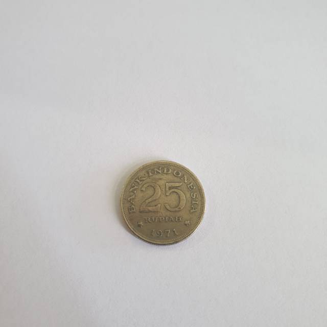 Uang Koin Rp.25 Buatan tahun 1971