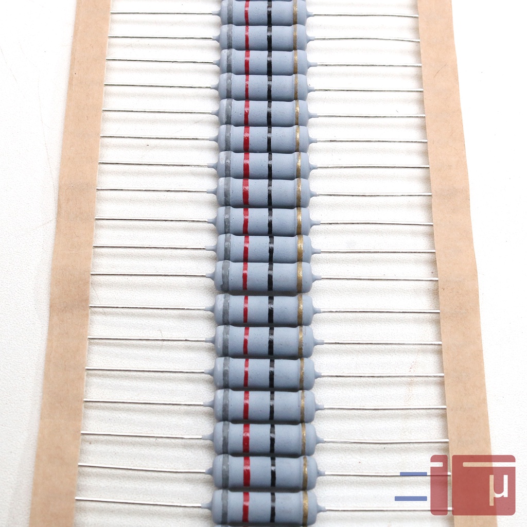Resistor 82R 82 Ohm 2W Metal Oxide 5% Taiwan Kaki Tembaga