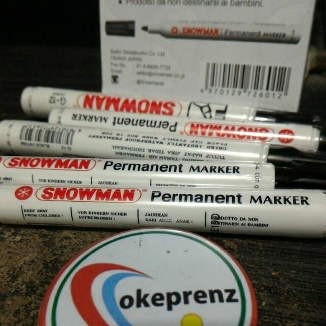 

Spidol snowman permanent marker