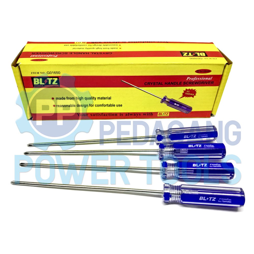 OBENG RADIO PLUS 5 INCH ELEKTRONIK HP JAM SCREWDRIVER KEMBANG - SATUAN