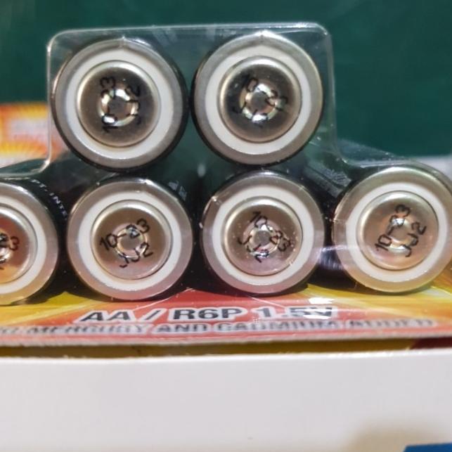 Obral Menarik 6pcs  Baterai ABC Super Power AA R6 ABC Batere Super Power ABC Hitam A2