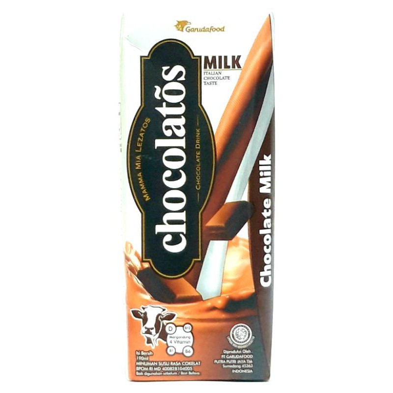 

Chocolatos UHT MInuman Coklat All Varian 190 ml