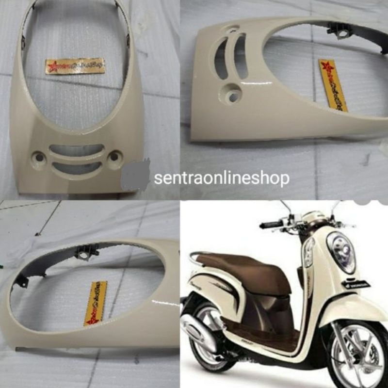 cover body belakang scoopy fi injeksi cream