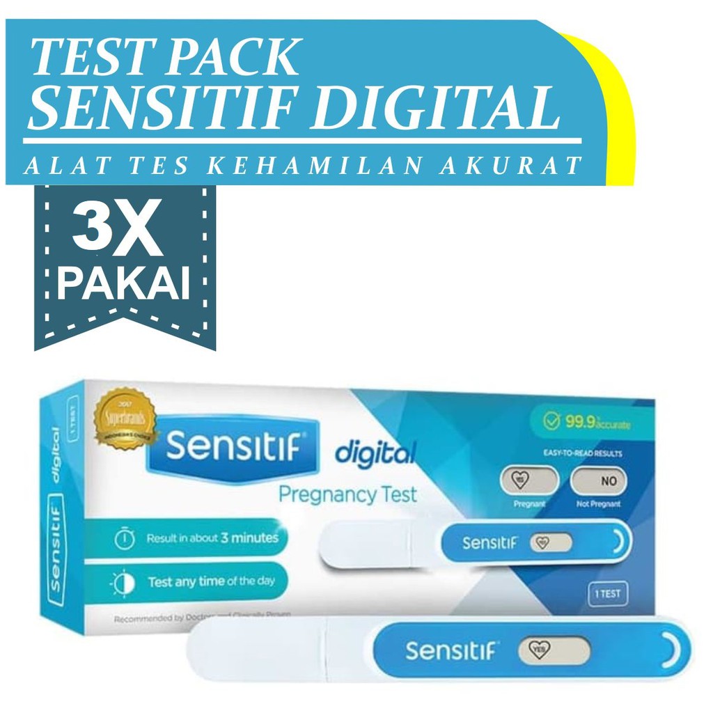 SENSITIF DIGITAL - Test Pack Kehamilan Akurat 100% ORI