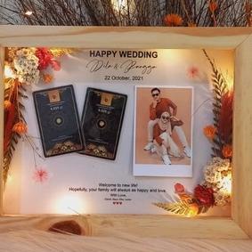 ✬→ Mini Gold gr, 0,05gr in Frame, IMini Gold in Frame | Kado Pernikahan, Kado Ulang Tahun, Wisuda NE