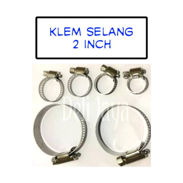 Stainless Kleman klem selang 2 inch Klem selang karburator udara